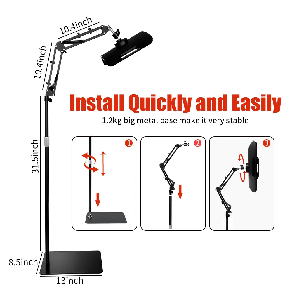 Red Light Lamp For Face and Body Home Use. 660nm 850nm Near Infrared Light Panel Device with Adjustable Stand with Timer