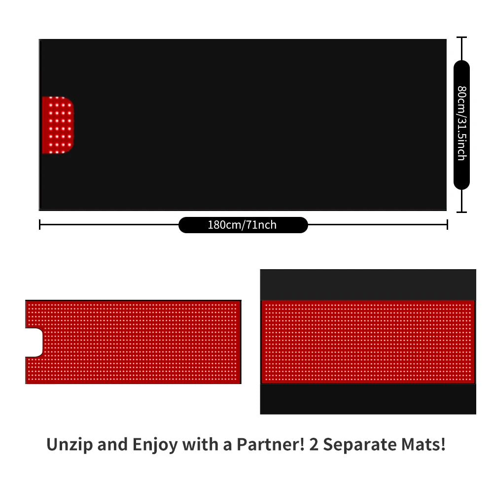 71" Red Light Blanket for Full Body Relaxation for Home Use