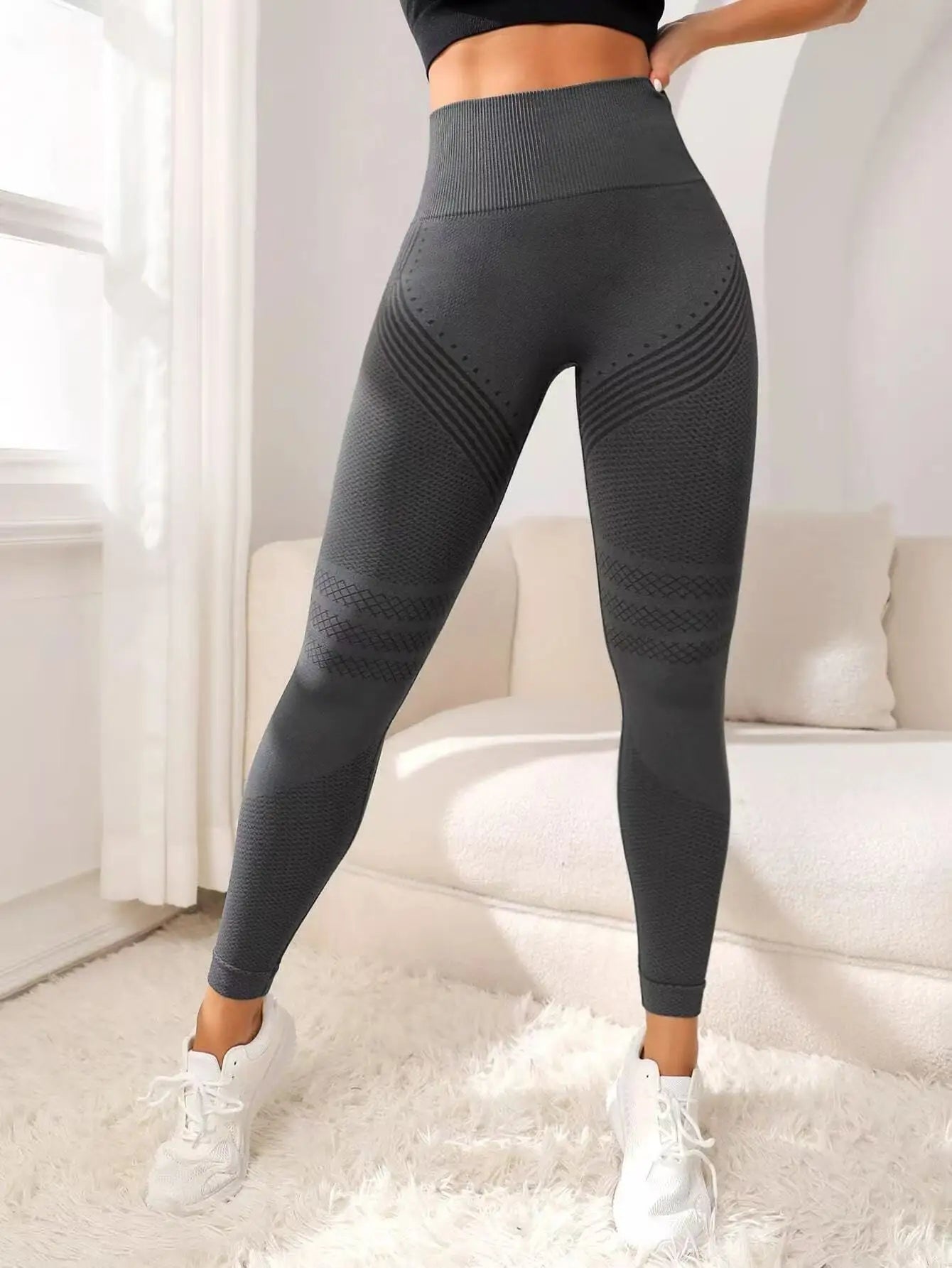 Anti Cellulite 3D, High Waisted, Butt Lifting, Tummy Training Legging for Gym Workout