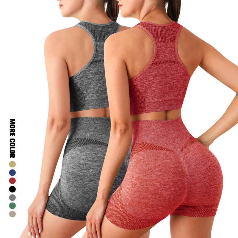 Yoga Set Gym Shorts, Women Sport Bras, Workout Tops for Women, Yoga Clothes, Fitness Leggings, and Gym Set