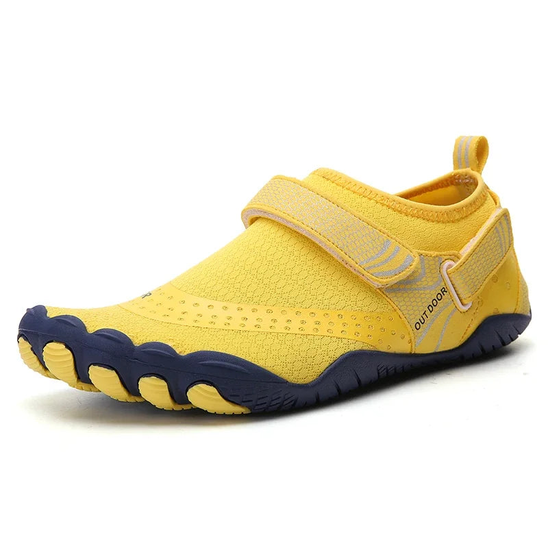 Upstream Wading Aqua Shoes Men, Swimming Five Fingers Water Sports Sneakers, Breathable, Soft, and Flat Size 39-46