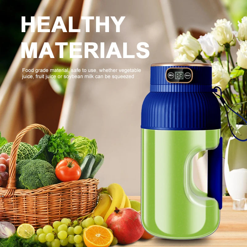 1000ML Portable Juicer Blender, Fruit Juicer, USB Charging, Lemon, Orange, Fruit Juicing, Cup Smoothie, Blender Machine