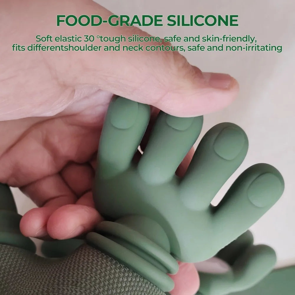 Bionic Finger Neck Shoulder Massager with Wireless 4D Kneading for Body, Back, Hand Massage with Shawl Brushless Motor