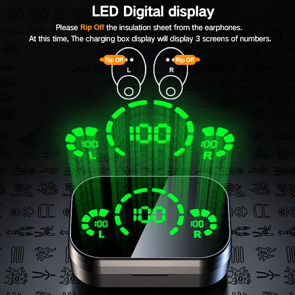 Wireless Bluetooth Earphones/Headphones HiFi Earbuds With Built-in Microphone HD Calling