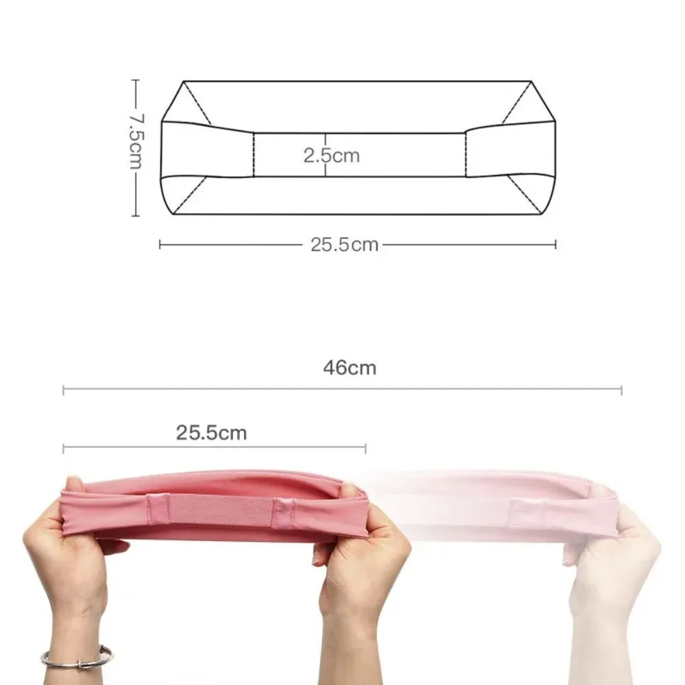 Men and Women Yoga Fitness Elastic, Sweat Absorbing Headband