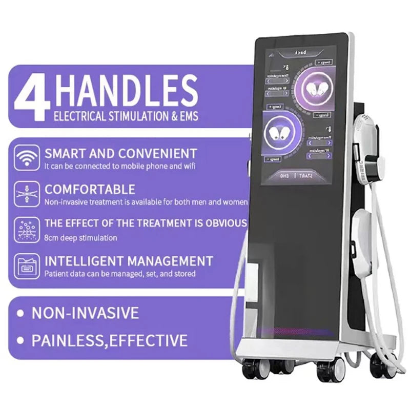 2026 Phone Control 8500w Body Sculpting Machine, 4 in1 EMS Body Slimming, Muscle Beauty, and Body Fat Burning