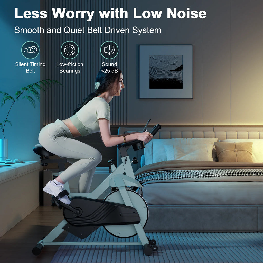 32-Level Magnetic Resistance Stationary Exercise/Workout Cycling Bike for Home with Low Noise