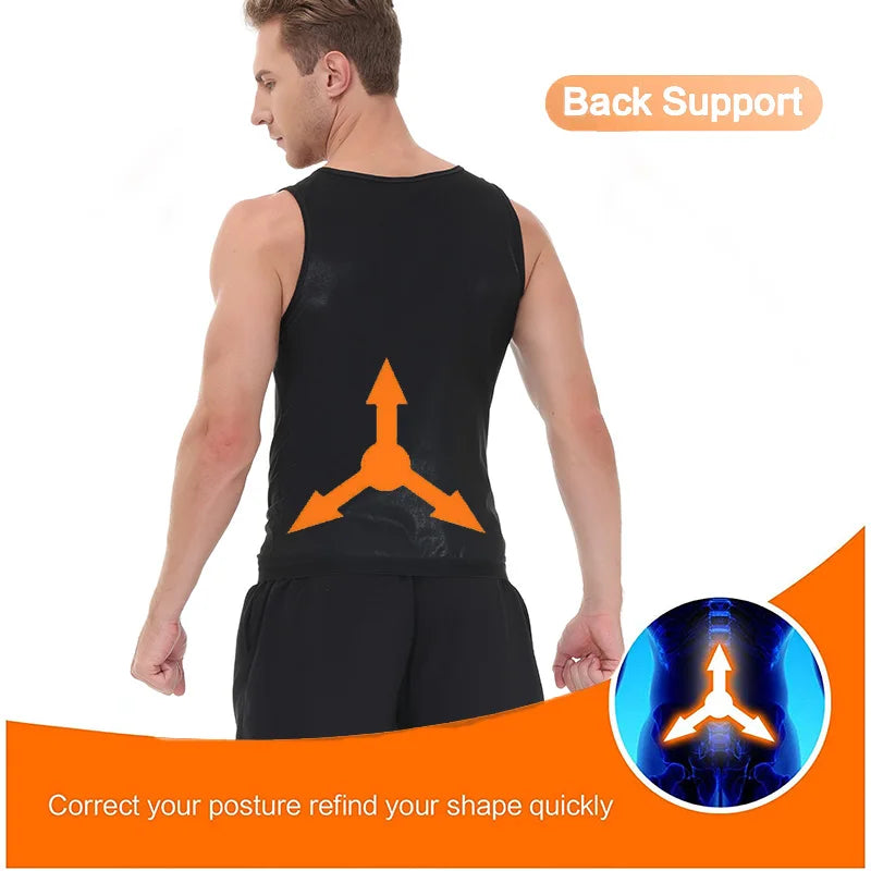 Sauna Shirt, Sweat Suit, Short Sleeve Compression T-Shirt for Weight Loss, Body Shaper, Workout, and Sports