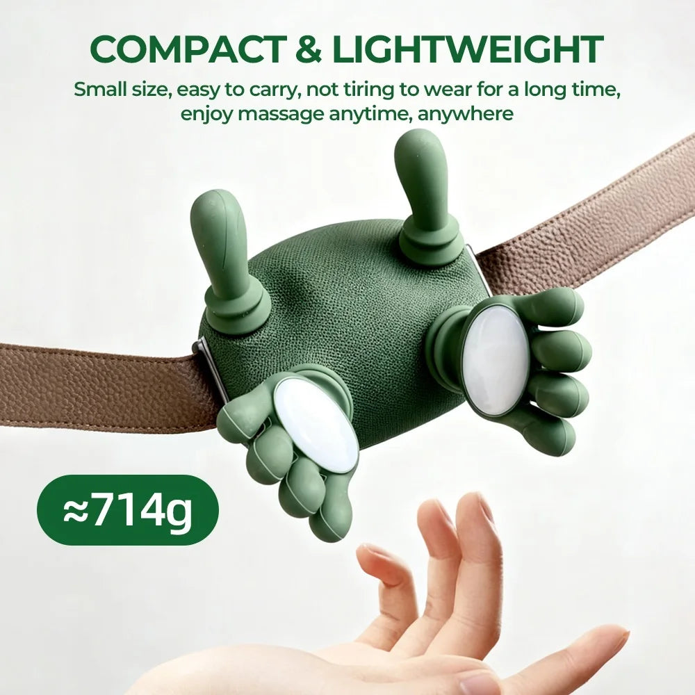 Bionic Finger Neck Shoulder Massager with Wireless 4D Kneading for Body, Back, Hand Massage with Shawl Brushless Motor