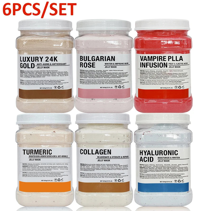 6 PCS Jelly Mask Professional Beauty Salon For Facial Skin Care