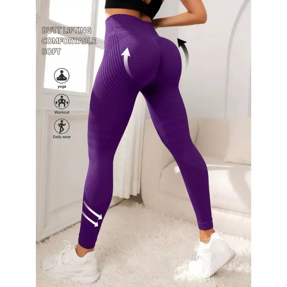 Anti Cellulite 3D, High Waisted, Butt Lifting, Tummy Training Legging for Gym Workout