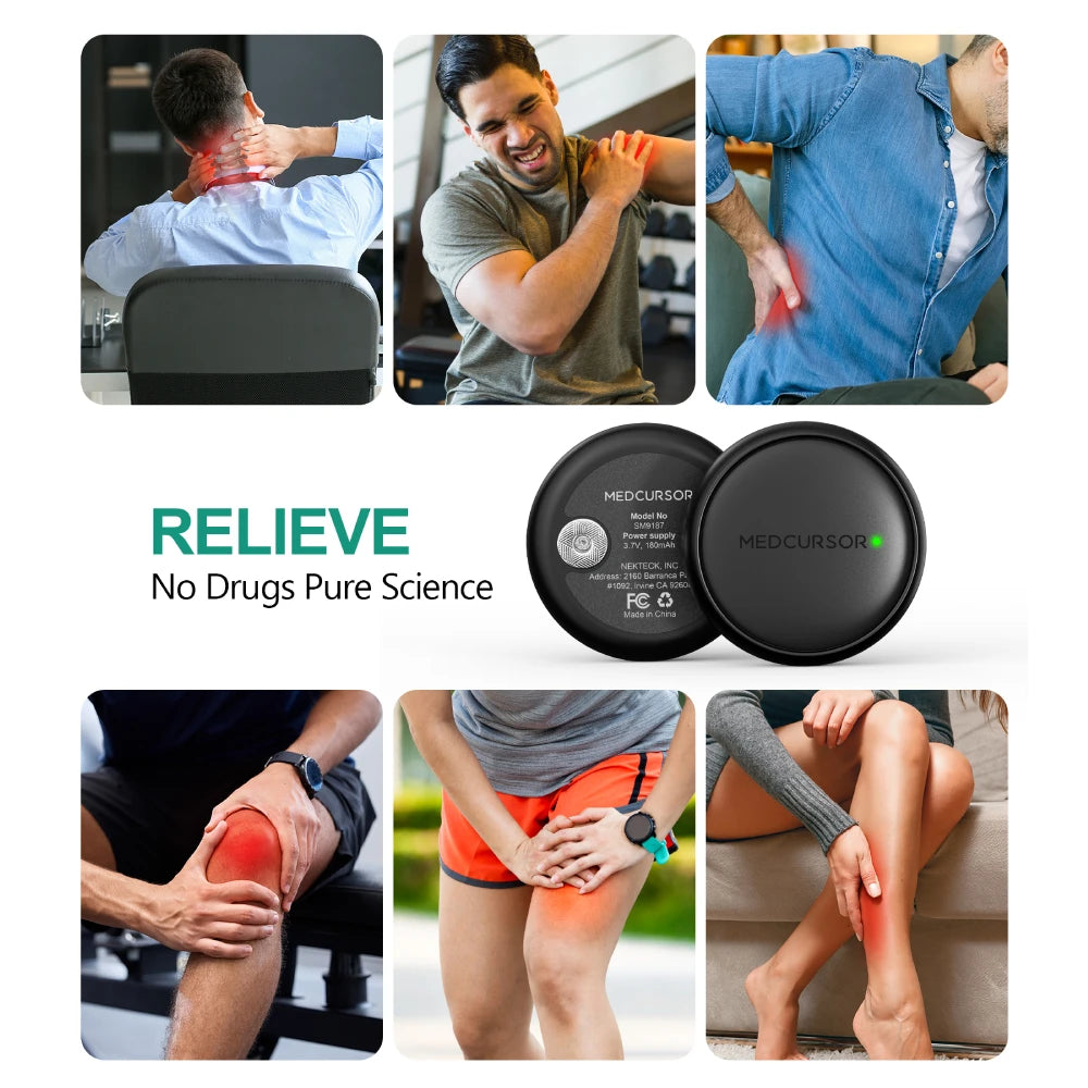 3-in-1 TENS EMS Unit Wireless, Dual Channel Muscle Stimulator, 25 Intensities, 8 Areas App Control, Back Pain Relief Therapy