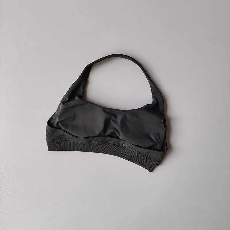 Shockproof Seamless Sexy Padded Athletic Sport Bra, Women Backless Workout, Anti-Shock Yoga Crop Top Fitness Bra Suits