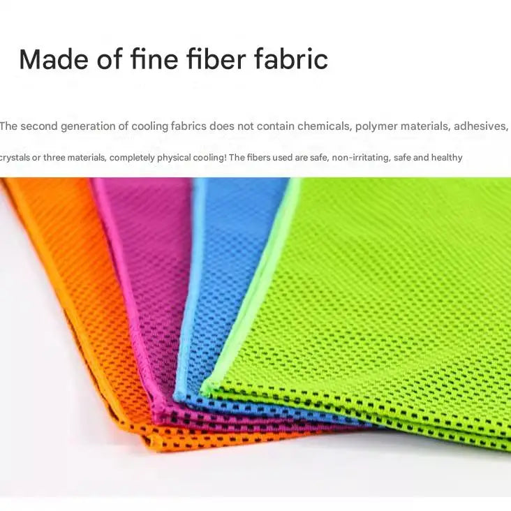 1 Quick-drying sports towel, ultra-light and breathable towel - 100% polyester knit fabric, breathable, rectangular cooling towel