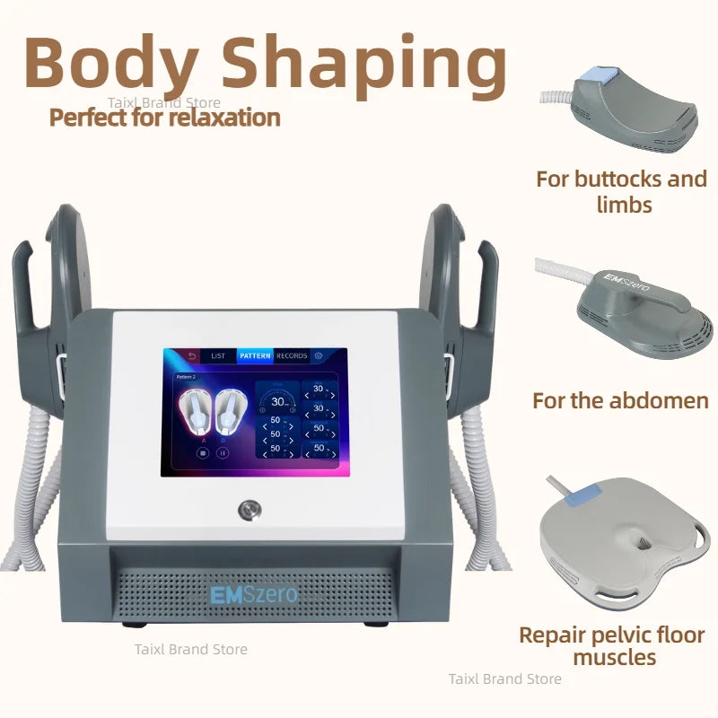 Body Sculpt Machine RF Sculpting, Weight Loss, Burning Fat, Slimming, Muscle Stimulation Equipment, and 6500W HI-EMT EMS zero
