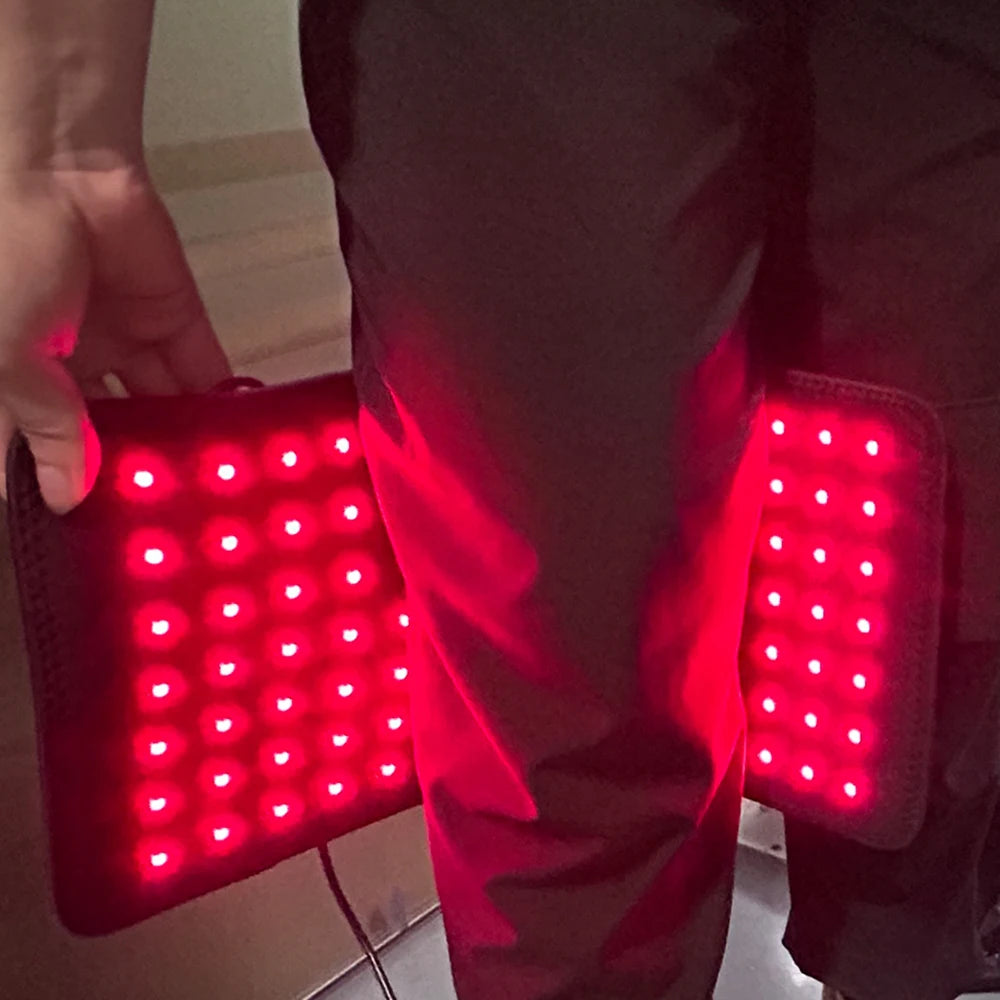 Red Light Infrared Therapy Pad for Body Pain Relief with Elastic Strap