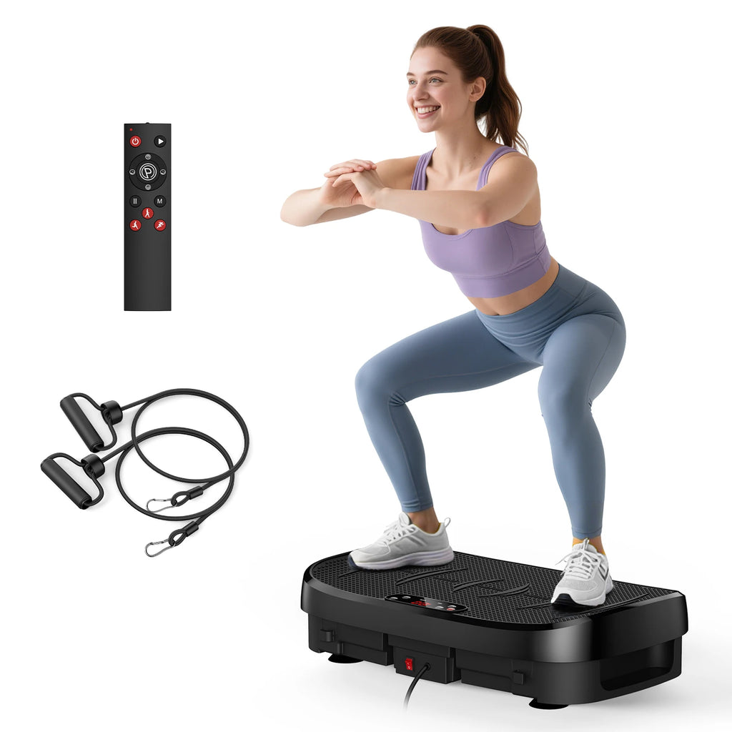 Vibration Plate Fat Burning Fitness Platform, Whole Body, 120 Levels, Home Gym Equipment, Weight Loss, Muscle Relax, and Exercise Board
