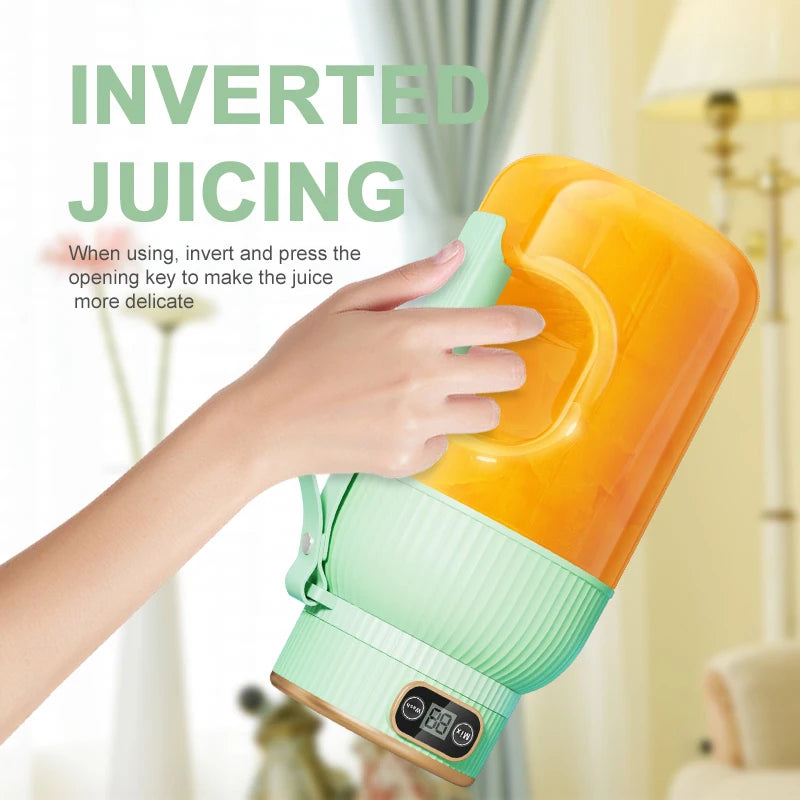1000ML Portable Juicer Blender, Fruit Juicer, USB Charging, Lemon, Orange, Fruit Juicing, Cup Smoothie, Blender Machine