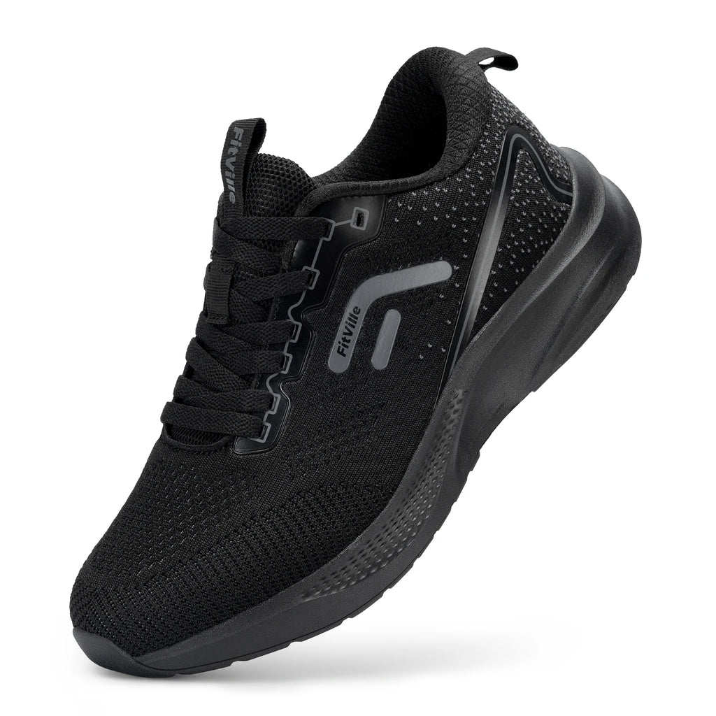 FitVille Mens Sport Running Shoes, Breathable, Lightweight Sneakers, Wide, Athletic Training Footwear