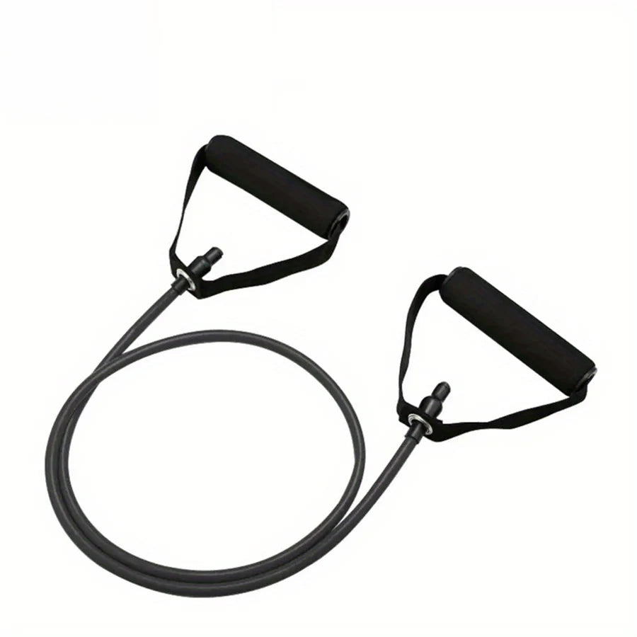 1pc 4-Level Resistance Bands with Handles for Home Workouts, Strength Training, Yoga and Pilates