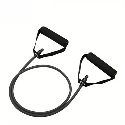 1pc 4-Level Resistance Bands with Handles for Home Workouts, Strength Training, Yoga and Pilates