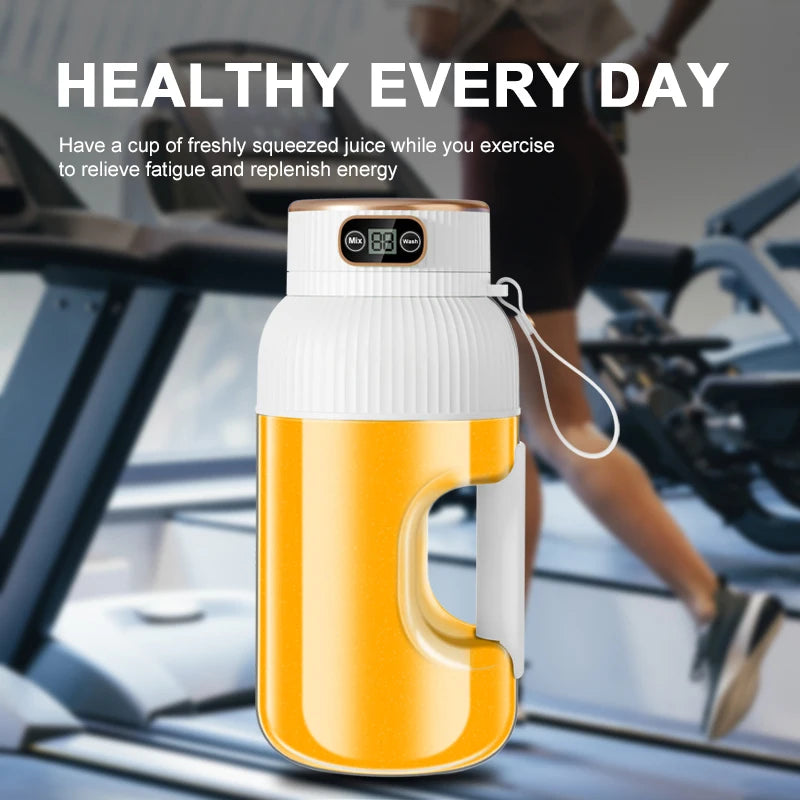 1000ML Portable Juicer Blender, Fruit Juicer, USB Charging, Lemon, Orange, Fruit Juicing, Cup Smoothie, Blender Machine