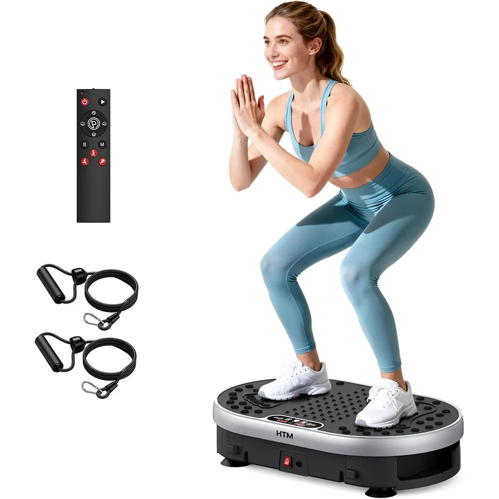 Vibration Plate Exercise Machine, 120 Speed Levels, 9 Preset Programs, Home Fitness Equipment, Weight Loss, Fat Burning, Muscle Toning