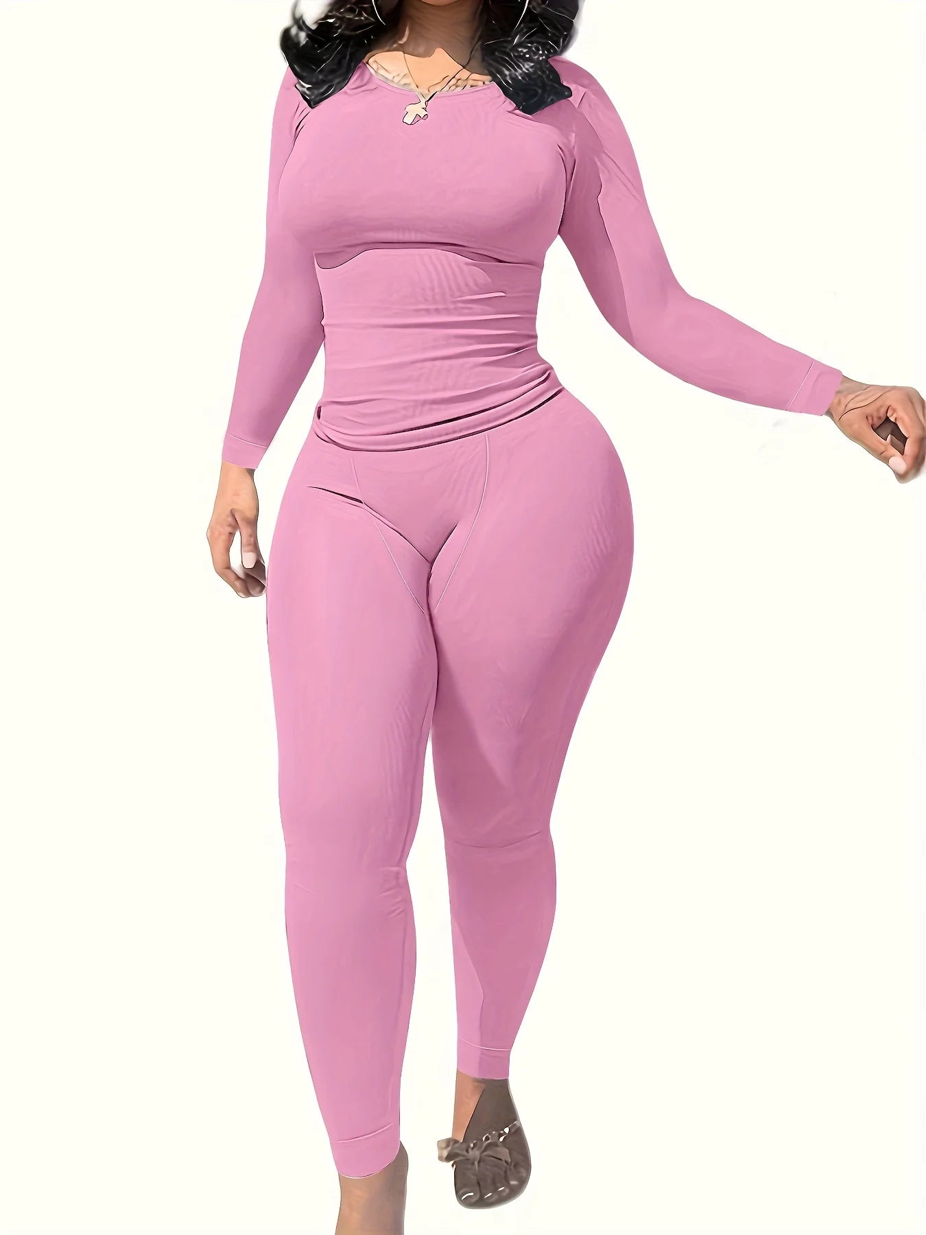 Women Clothing, Long sleeves, and Leggings. Exercise 2 Piece Set